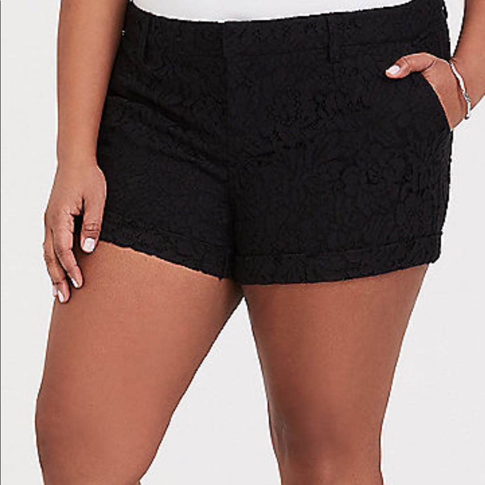 Lace Black Torrid Shorts